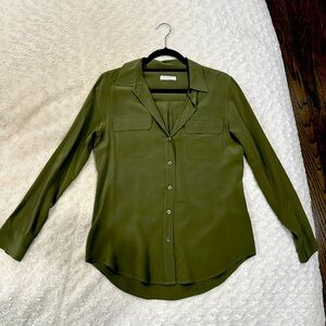Women's Equipment brand army green blouse